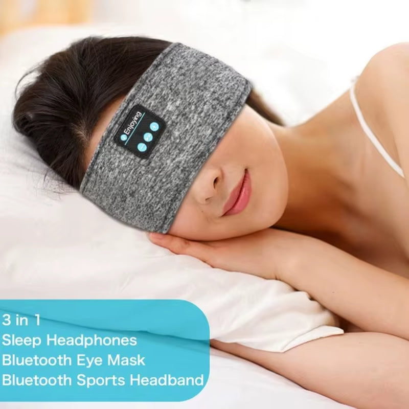 Wireless Bluetooth Music Headband Running Sports Elastic Sweat-Proof Headband Sleep Eye Mask Sleep Headphone Speaker Earphone